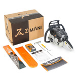 Бензопила ZimAni MS182 pro 16", 2.2 л.с. (Карбюратор: Walbro; Поршень: Meteor; Цилиндр: Italy Nikasil; Кольца: Caber; Защита бака)