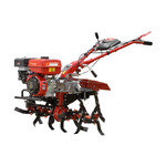 Культиватор бензиновый ASILAK SL-84L колеса 5.00-12 (8 л.с., шир. 105 см, без ВОМ, передач 3+1, пониженная передача, колеса 5.00-12) (SL-84L-5012) В Комплекте  (фрезы, окучник, плуг, сцепка)