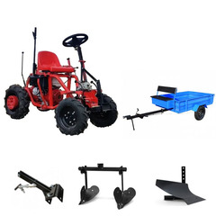 Мотоблок Беларус-012WM с модулем МТ-1, ВОМ, колесами 6.0 х 12 и двигателем Weima 188F 13 л.с. В комплекте: сцепка, плуг, двойной окучник, прицеп 500 кг