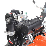 Мотоблок дизельный PATRIOT BOSTON-6D с ВОМ, пониженной передачей и двигателем Patriot 6,0 л.с. В комплекте (фрезы)