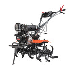 Мотоблок дизельный PATRIOT BOSTON-6D с ВОМ, пониженной передачей и двигателем Patriot 6,0 л.с. В комплекте (плуг, фрезы, сцепка, распашник)