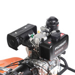 Мотоблок дизельный PATRIOT BOSTON-6D с ВОМ, пониженной передачей, прицепом и двигателем Patriot 6,0 л.с. В комплекте (плуг, фрезы, сцепка, распашник)