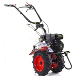 Мотоблок Угра НМБ-1Н8 с прицепом, ВОМ, пониженной передачей и двигателем Кадви/Lifan 170F 7.0 л.с. В комплекте (плуг, фрезы, сцепка, распашник)