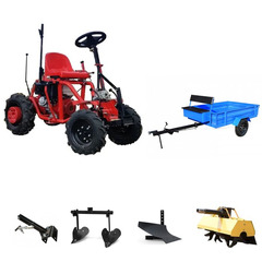 Мототрактор Беларус-012WM с модулем МТ-1, ВОМ, колесами 6.0 х 12 и двигателем Weima 188F 13 л.с. В комплекте: сцепка, плуг, двойной окучник, активная фреза, прицеп 500 кг