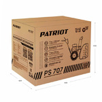 Снегоуборщик PATRIOT PS 707 7,0 л.с., стартер ручной, ковш 61 см. колеса Winter Extreme 14x5,50-7