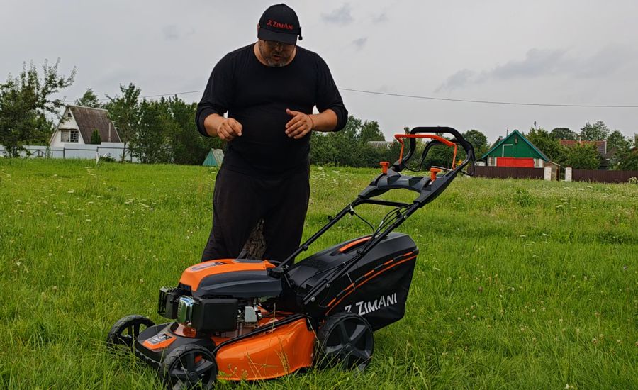 Газонокосилка самоходная ZimAni LC251V (6.5 л.с., 51 см, 70 литров). Фото